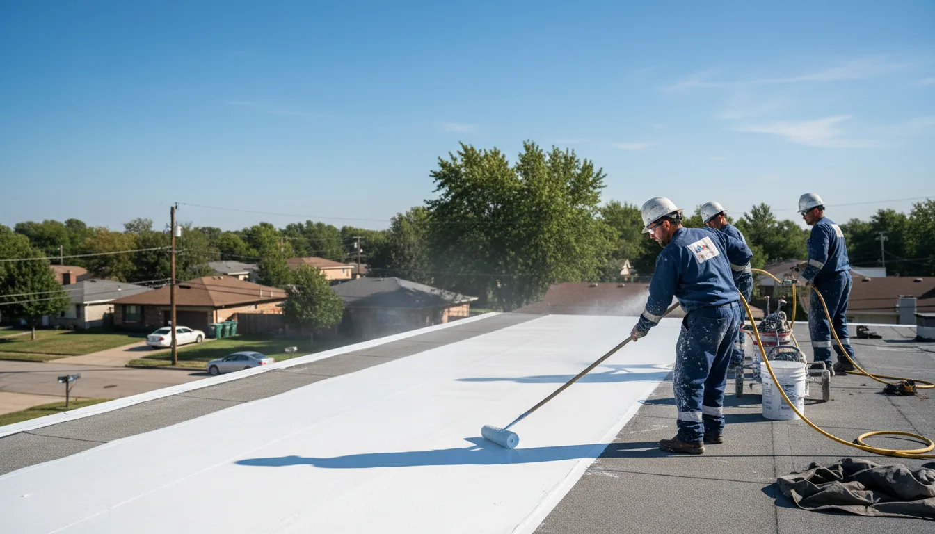 Commercial roof coating in Custar, OH near me